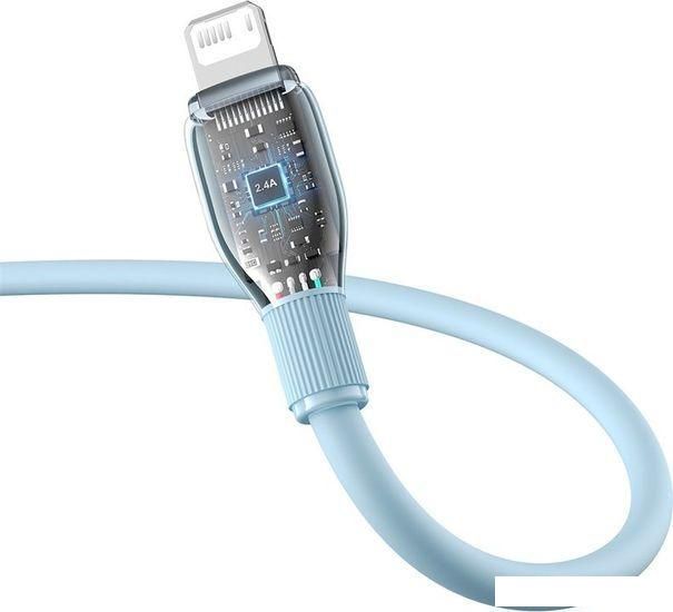 Кабель Baseus Pudding Series USB Type-A - Lightning (2 м, голубой)