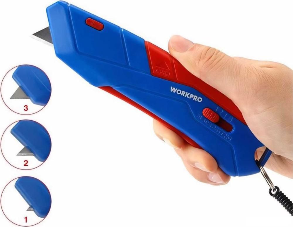 Нож строительный Workpro WP213010