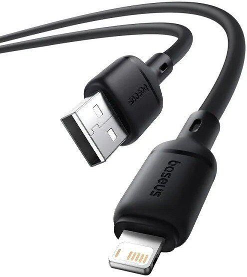 Кабель Baseus Silky Series Fast Charging Cable USB Type-A - Lightning (2 м, черный)