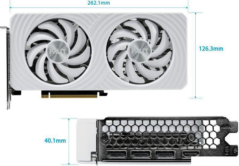 Видеокарта Palit GeForce RTX 5060 Ti White OC 16GB NE7506TU19T1-GB2061M