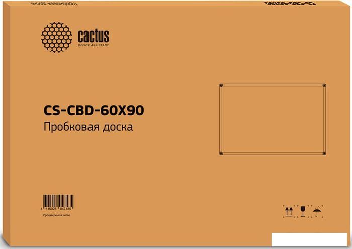 Офисная пробковая доска CACTUS CS-CBD-60X90