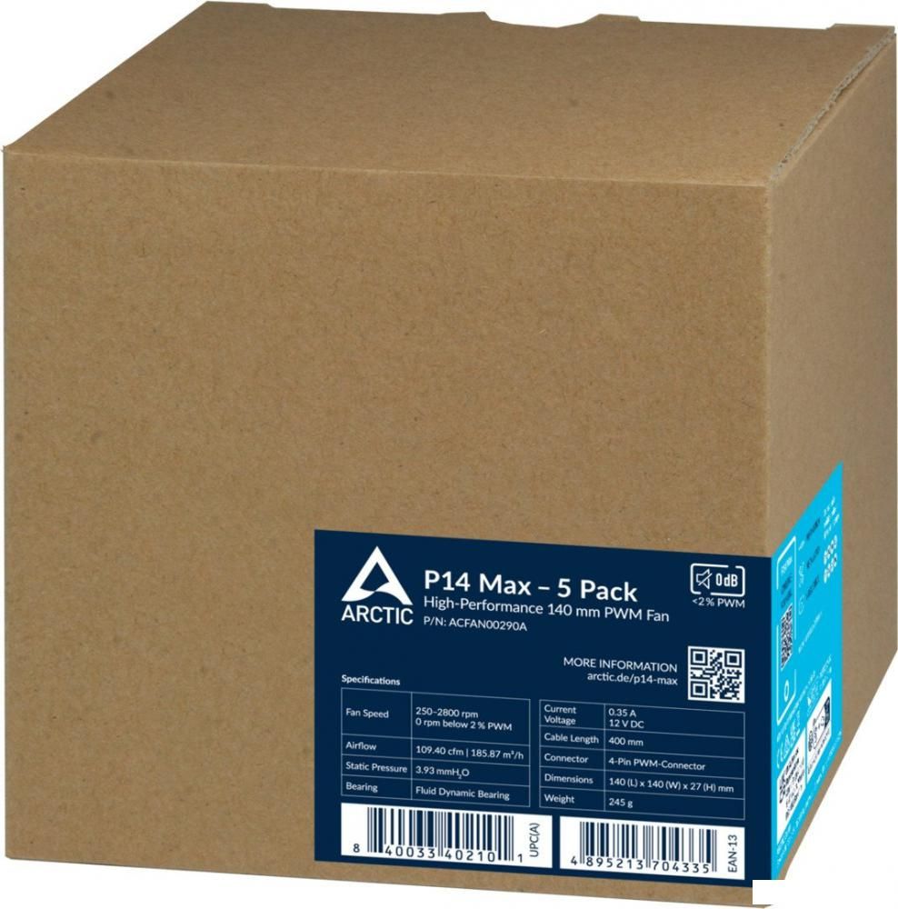 Вентилятор для корпуса Arctic P14 Max 5 Pack ACFAN00290A