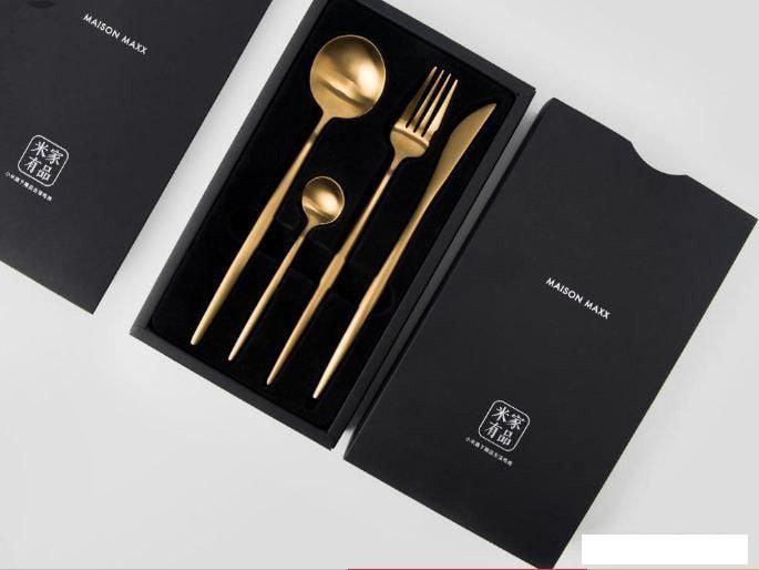 Набор столовых приборов Maison Maxx Stainless Steel Set (золотистый)