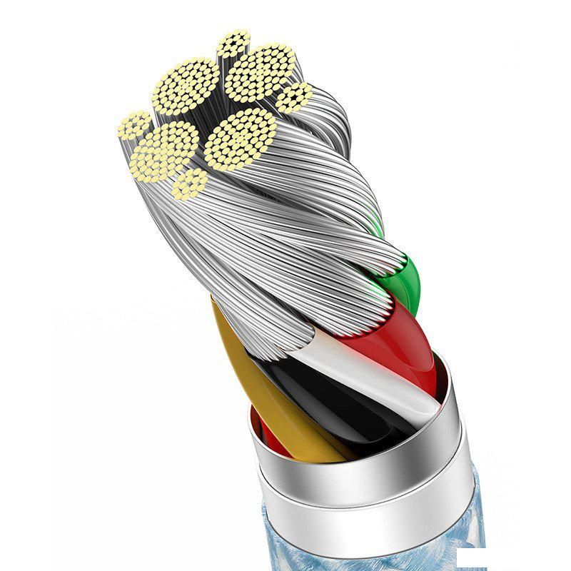 Кабель Baseus Dynamic Series USB Type-A - USB Type-C (1 м, голубой)