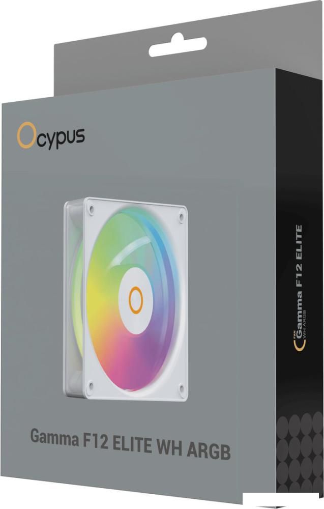 Вентилятор для корпуса Ocypus Gamma F12 Elite WH ARGB