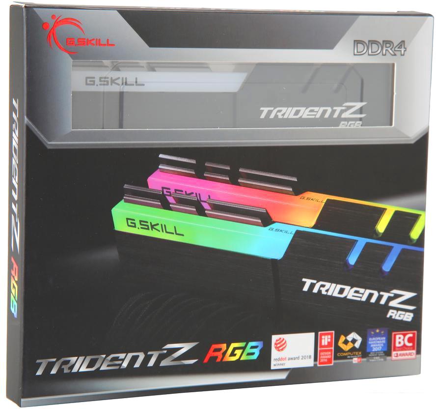 Оперативная память G.Skill Trident Z RGB 2x16GB DDR4 PC4-25600 F4-3200C16D-32GTZR