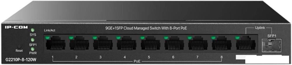 Настраиваемый коммутатор IP-COM G2210P-8-120W