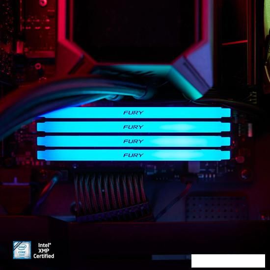Оперативная память Kingston FURY Beast RGB 4x8ГБ DDR4 3600 МГц KF436C17BB2AK4/32