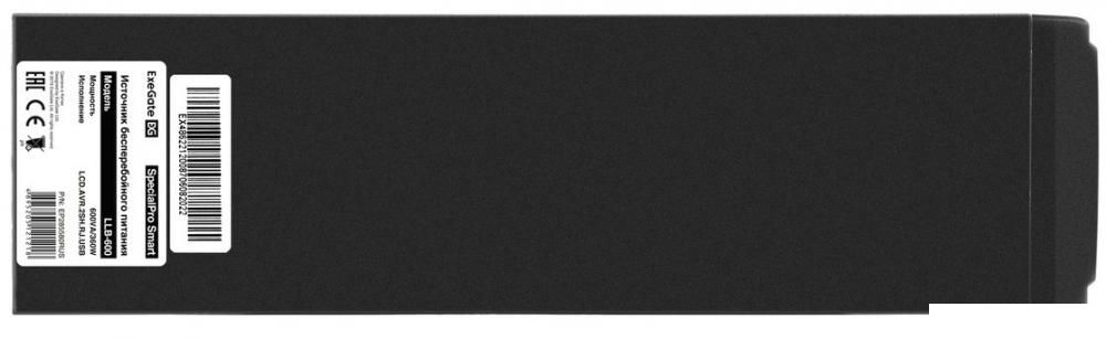 Источник бесперебойного питания ExeGate SpecialPro Smart LLB-600.LCD.AVR.2SH.RJ.USB EP285580RUS
