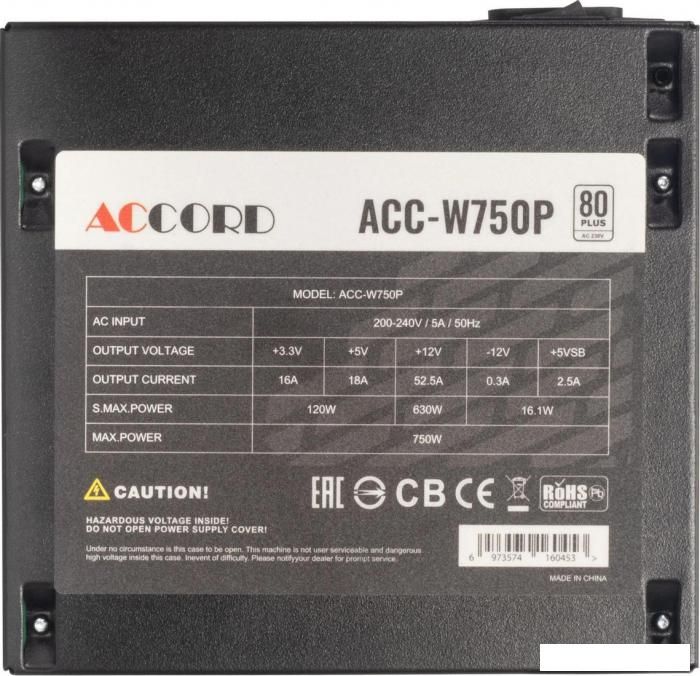 Блок питания Accord ACC-W750P