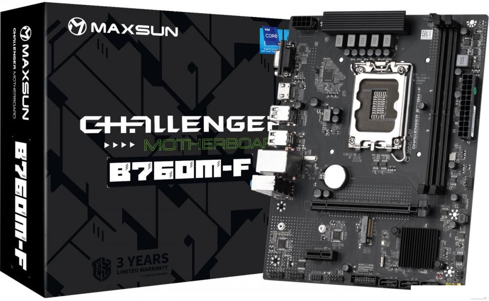 Материнская плата Maxsun Challenger B760M-F