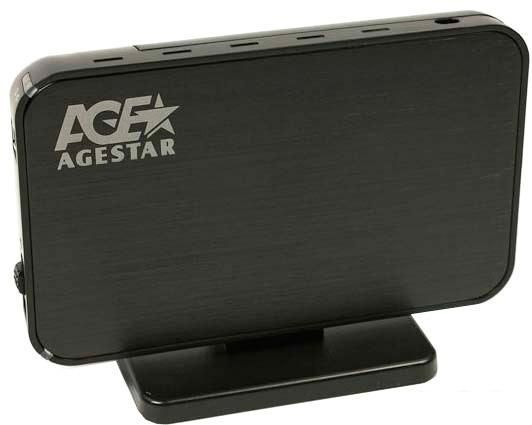 Бокс для накопителей 3.5" AgeStar 3UB3A8-6G Black