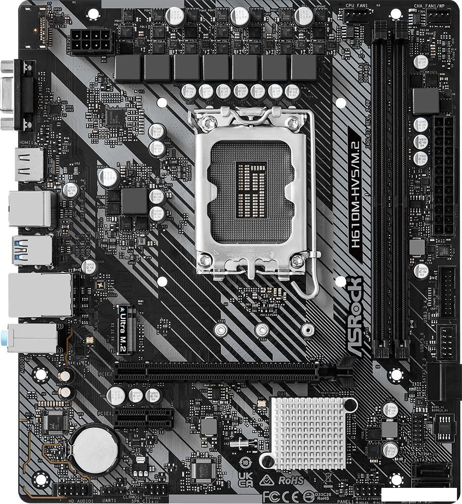 Материнская плата ASRock H610M-HVS/M.2 R2.0
