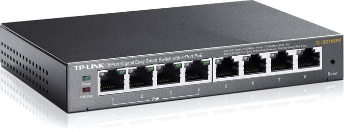 Настраиваемый коммутатор TP-Link TL-SG108PE