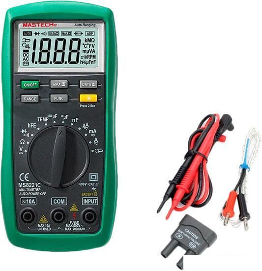 Мультиметры, токовые клещи, индикаторные отвертки Mastech MS8221С