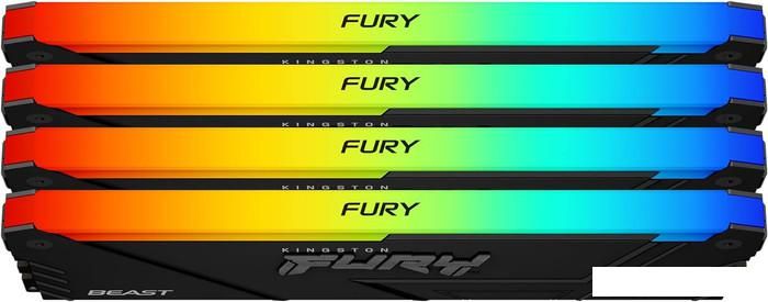 Оперативная память Kingston FURY Beast RGB 4x8ГБ DDR4 3600 МГц KF436C17BB2AK4/32