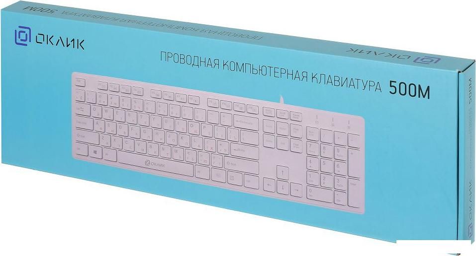 Клавиатура Oklick 500M (белый)