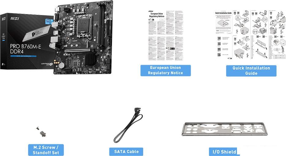 Материнская плата MSI Pro B760M-E DDR4