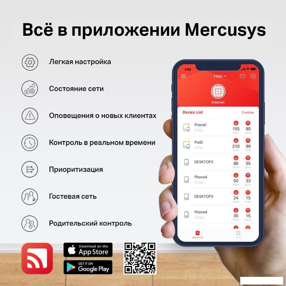 Wi-Fi роутер Mercusys MR80X