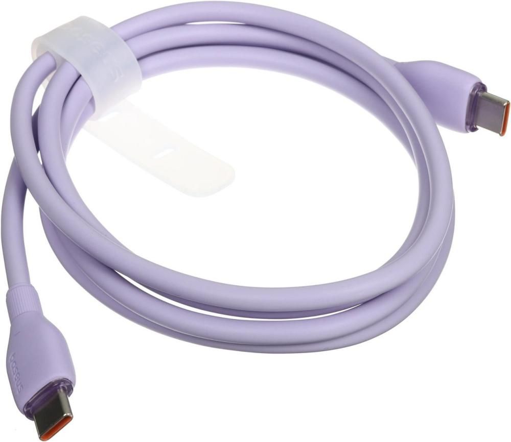 Кабель Baseus Pudding Series Fast Charging Cable 100W USB Type-C - USB Type-C (1.2 м, фиолетовый)