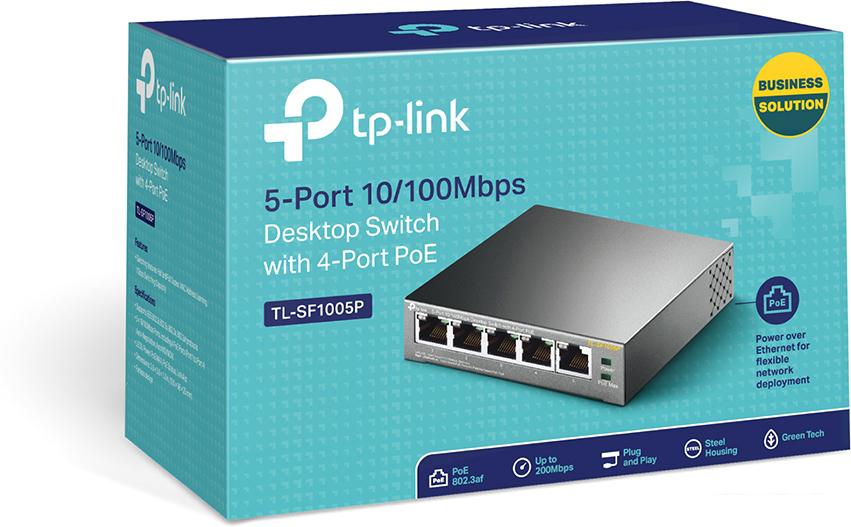 Неуправляемый коммутатор TP-Link TL-SF1005P