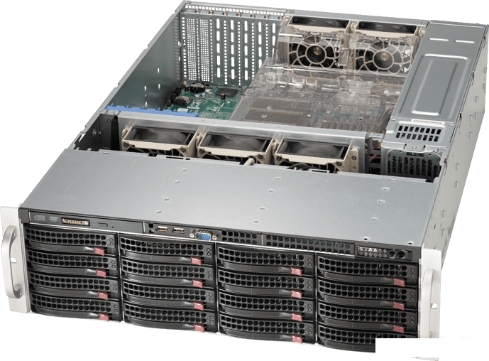 Корпуса Supermicro SuperChassis 836BE1C-R1K03B 1000W