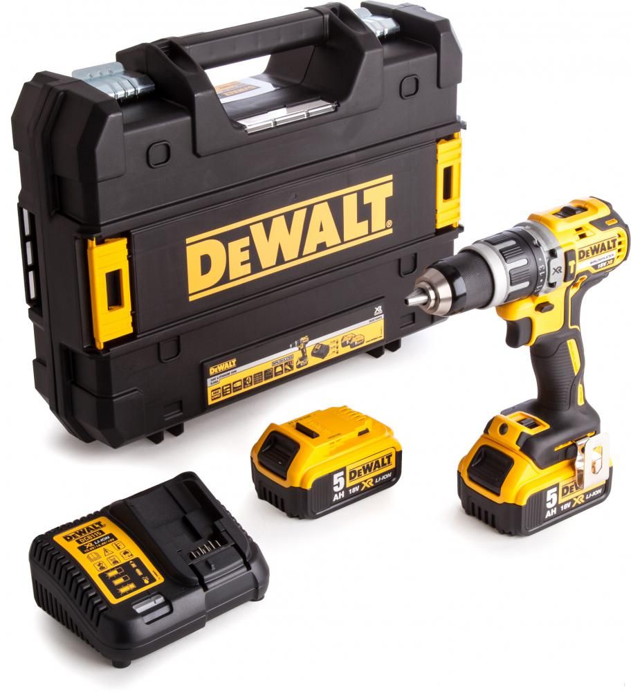 Ударная дрель-шуруповерт DeWalt DCD796P2 (с 2-мя АКБ 5 Ah)