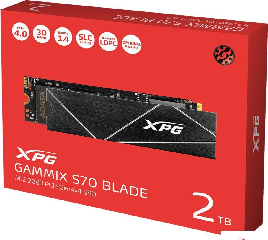 SSD ADATA XPG GAMMIX S70 Blade 2TB AGAMMIXS70B-2T-CS