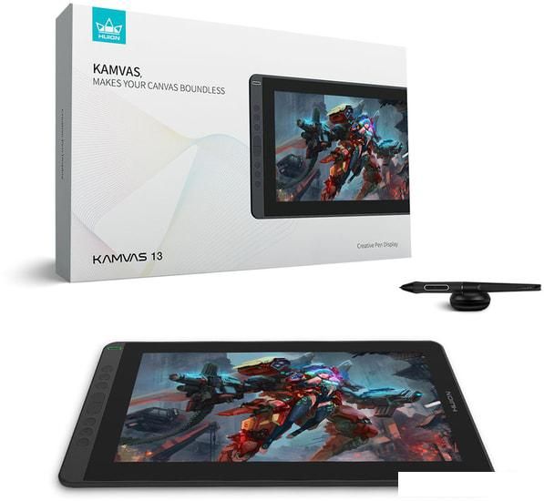 Графический монитор Huion Kamvas 13 (фиолетовый)