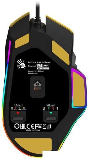 Игровая мышь A4Tech Bloody W95 Max Sports (желтый)