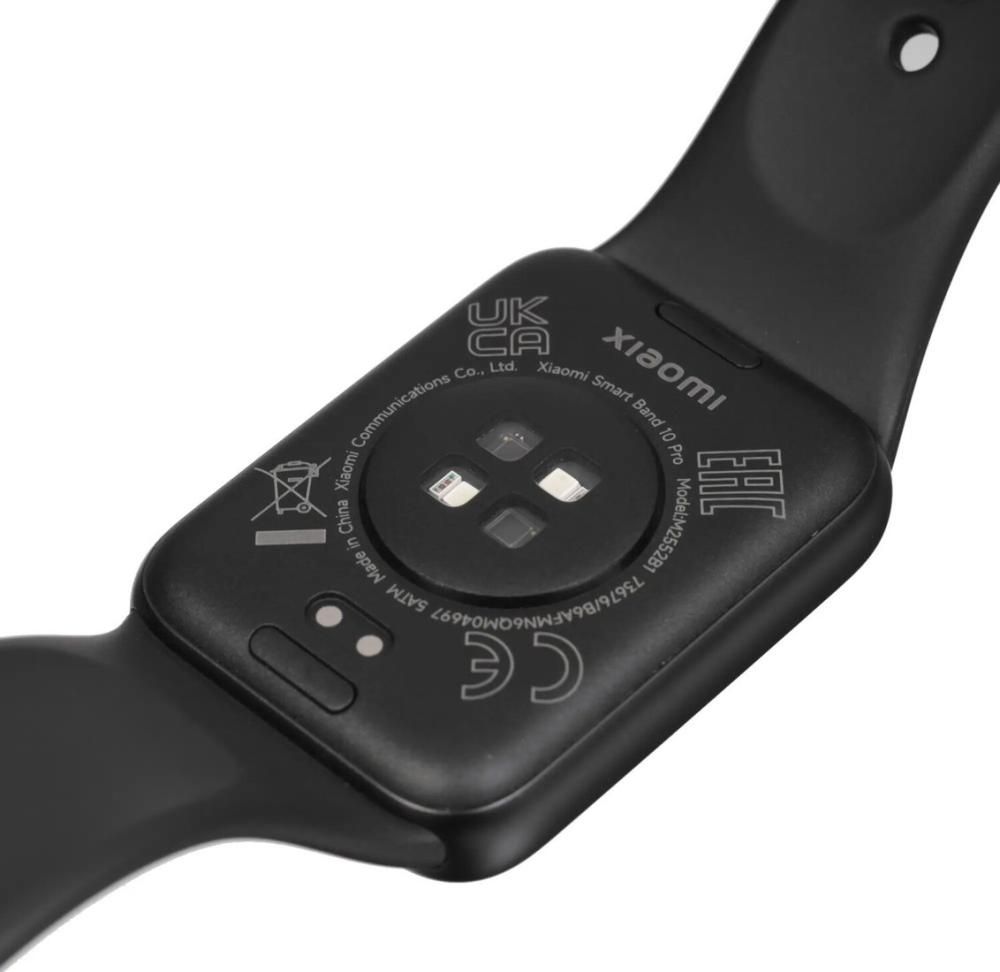 Фитнес-браслет Xiaomi Smart Band 10 Pro M2552B1 (черный, с черным силиконовым ремешком, международная версия)