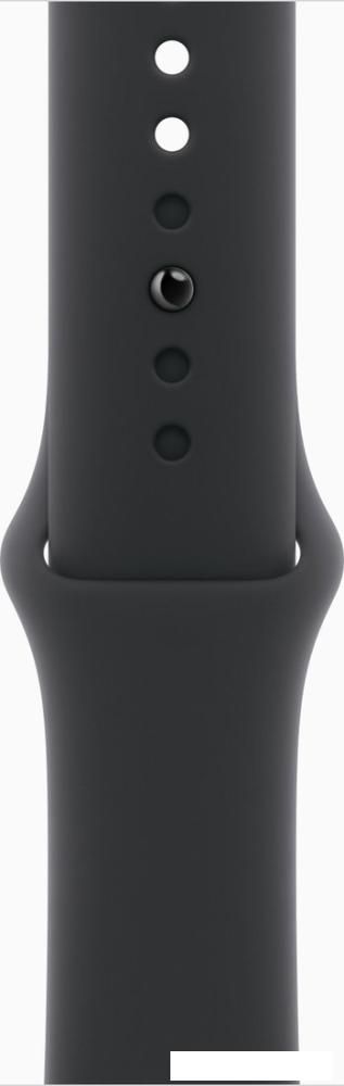 Умные часы Apple Watch Series 11 42 мм (алюминиевый корпус, черный/черный, спортивный силиконовый ремешок M/L)