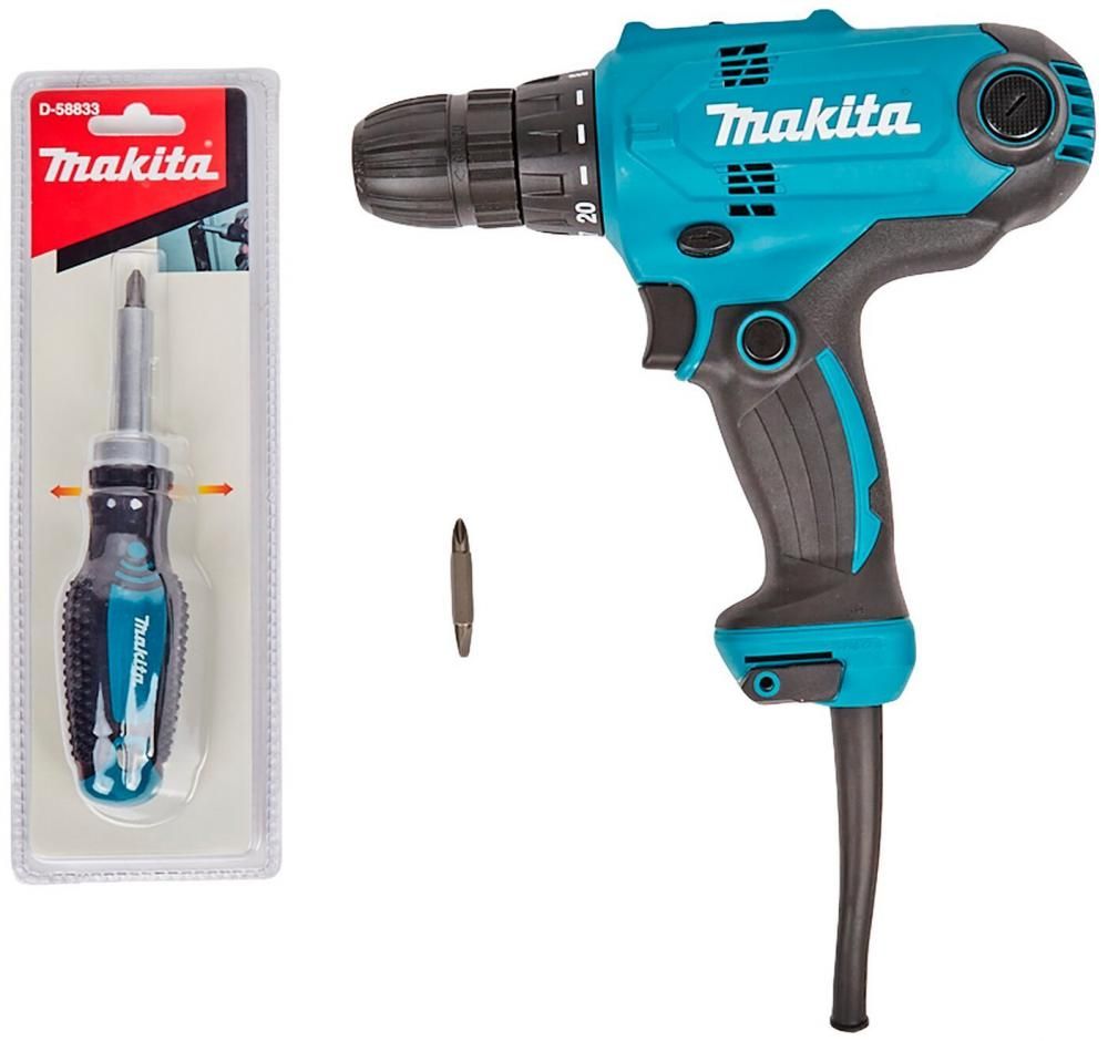 Дрель-шуруповерт Makita DF0300X1 (с отверткой)
