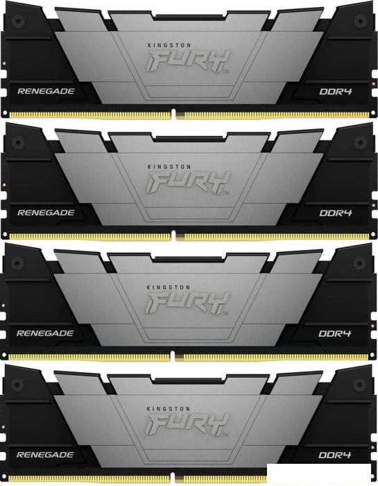 Оперативная память Kingston FURY Renegade 4x16ГБ DDR4 3600 МГц KF436C16RB12K4/64