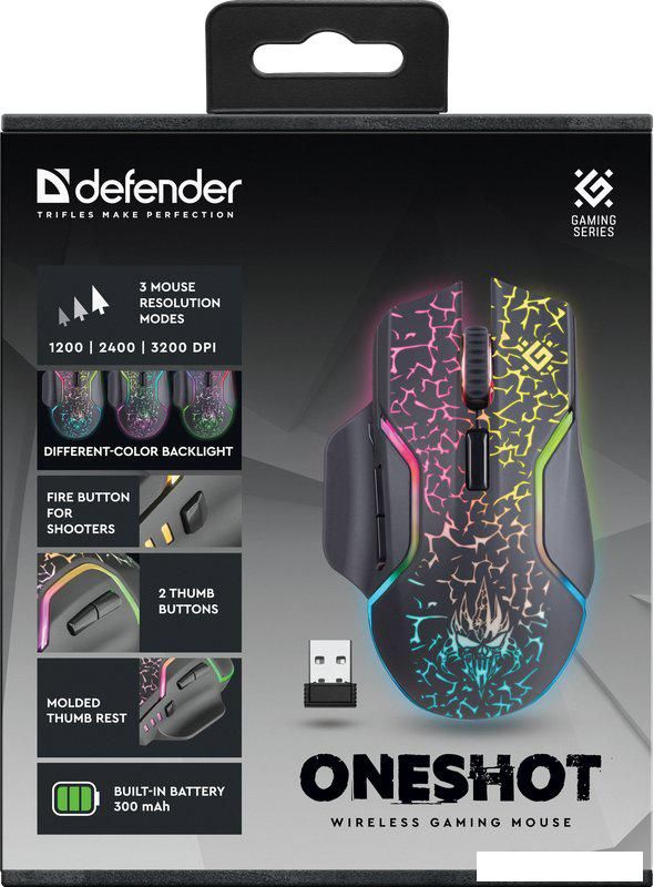 Игровая мышь Defender Oneshot GM-067