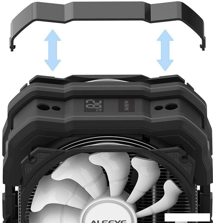 Кулер для процессора ALSEYE M120D Plus (черный)