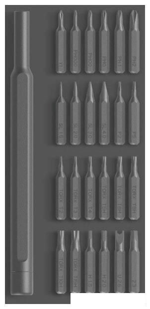 Набор отвертка с битами Xiaomi Mi Precision Screwdriver Kit MJJXLSD002QW (25 предметов)