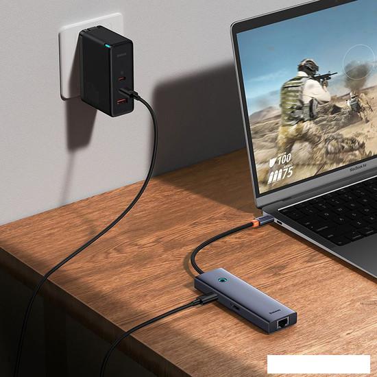 Док-станция Baseus Flite Series 6-Port Hub Docking Station B00052807813-00