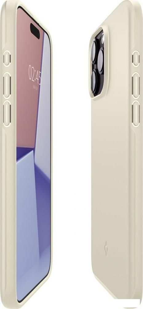 Чехол для телефона Spigen Thin Fit для iPhone 15 Pro Max ACS06551 (бежевый)