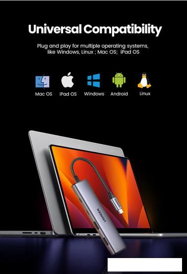 USB-хаб Ugreen CM473 15395