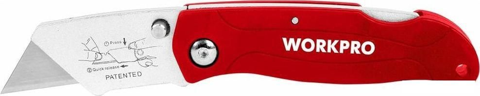 Нож строительный Workpro WP211002