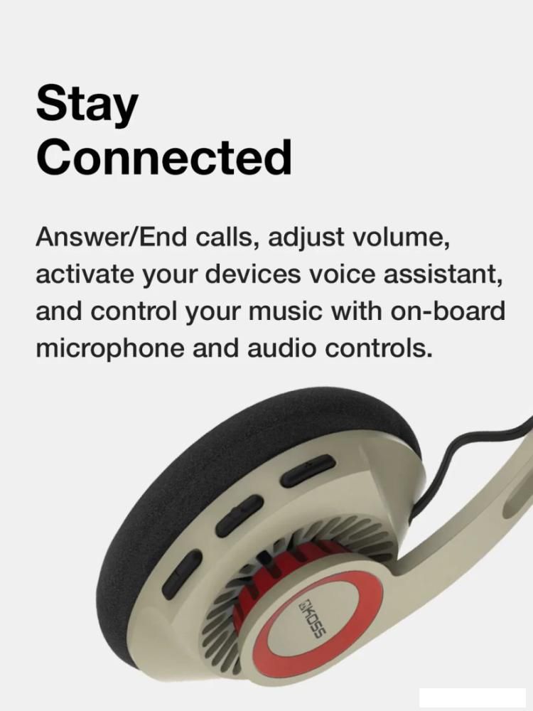Наушники KOSS KPH30 Wireless (бежевый)