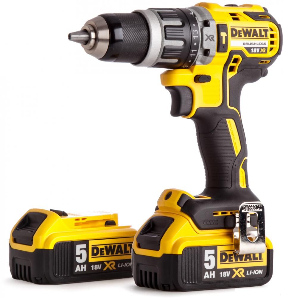 Ударная дрель-шуруповерт DeWalt DCD796P2 (с 2-мя АКБ 5 Ah)