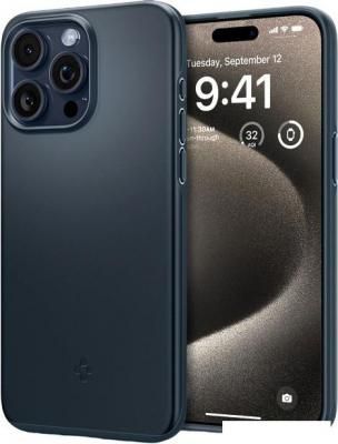 Чехол для телефона Spigen Thin Fit для iPhone 15 Pro Max ACS06546 (темно-синий)